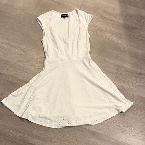 My Michelle White Eyelet Mini Dress